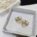 CD Stud Heart Earring image 0