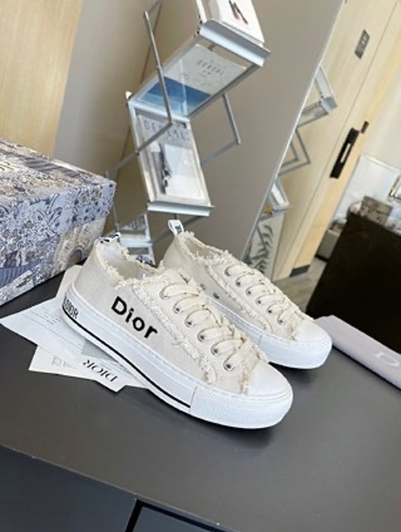 CD Low Fur Sneakers image 1