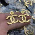 CC Button Earrings image 0