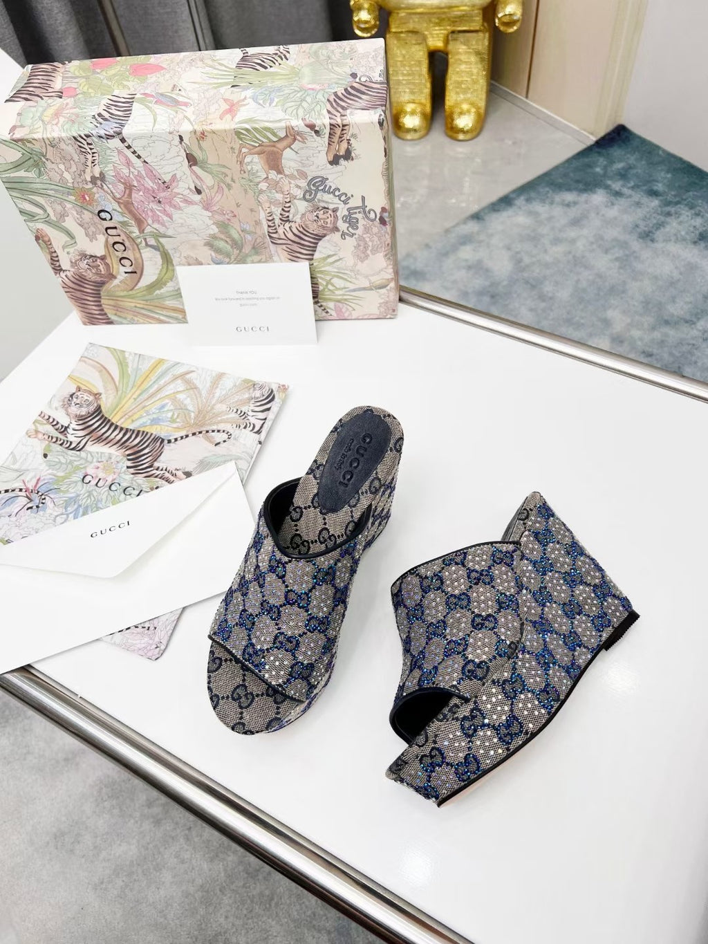 GG Crystal Platform Sandles image 3