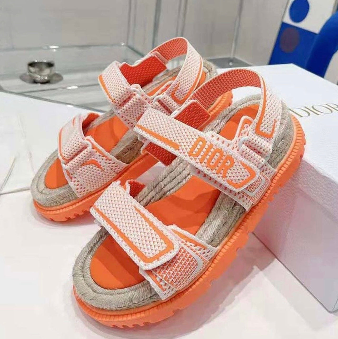 CD Technical Mesh Rubber Sandals image 1