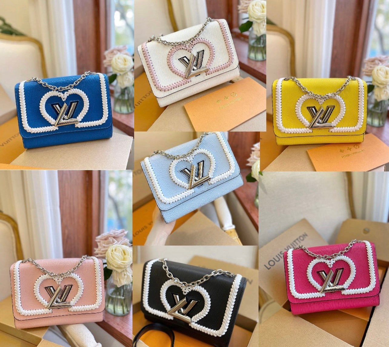 LV Braided Heart Twist Bag image 4