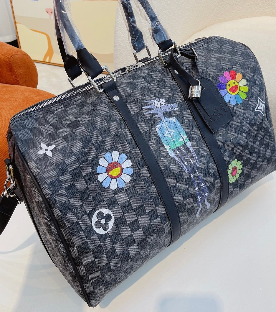 LV Flower Duffle Bag image 1