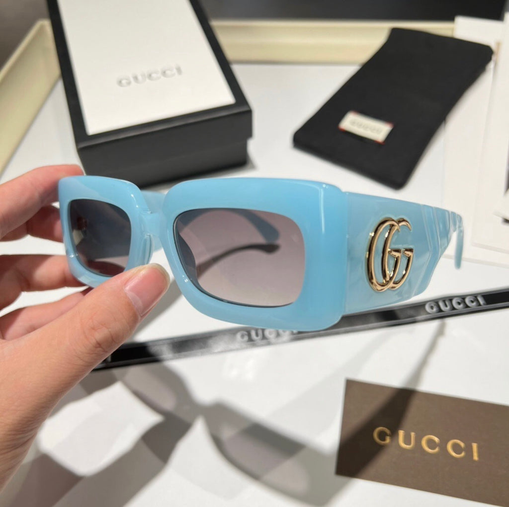 GG Matelassé 90s Rectangular Sunglasses image 0
