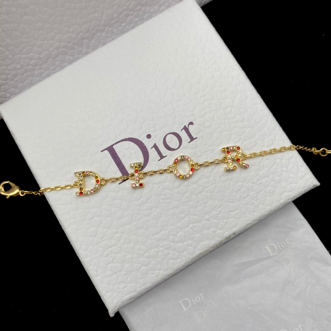 CD Diamond Name Bracelet image 0