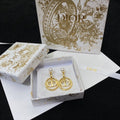 CD Hoops and Pearls Earrings image 0