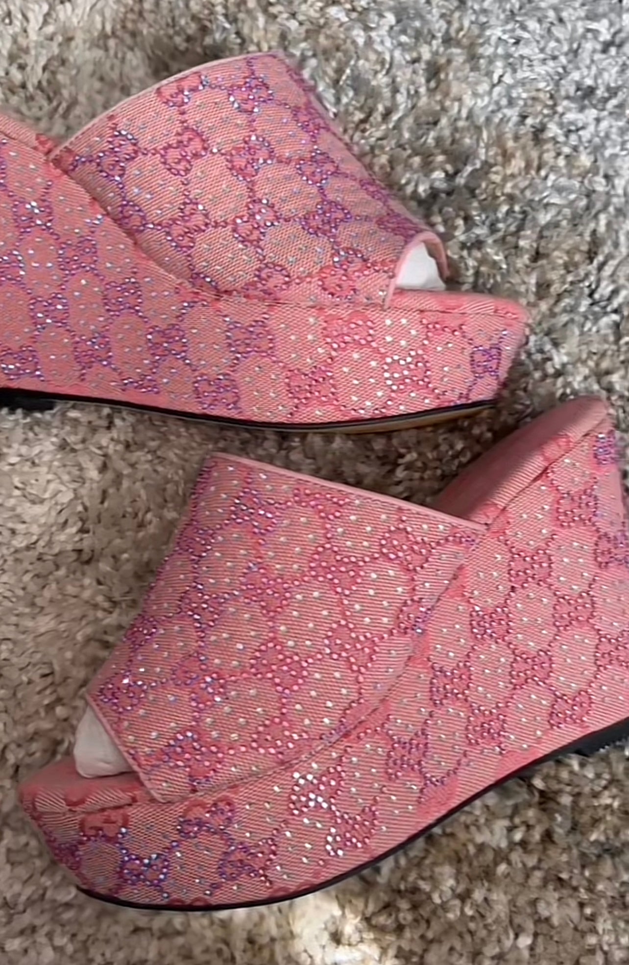 GG Crystal Platform Sandles image 1