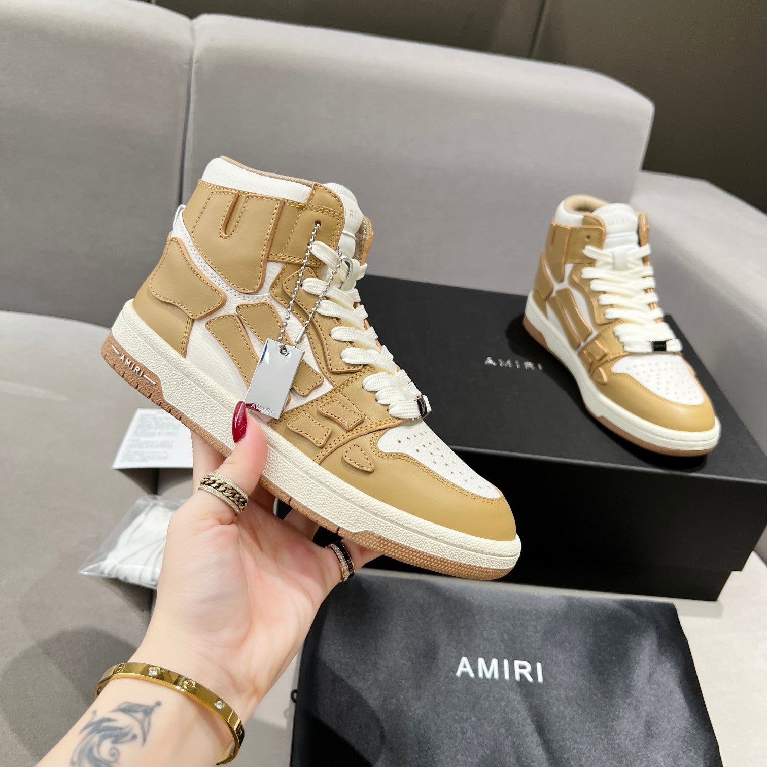Amiri Bone High Top Sneakers image 2