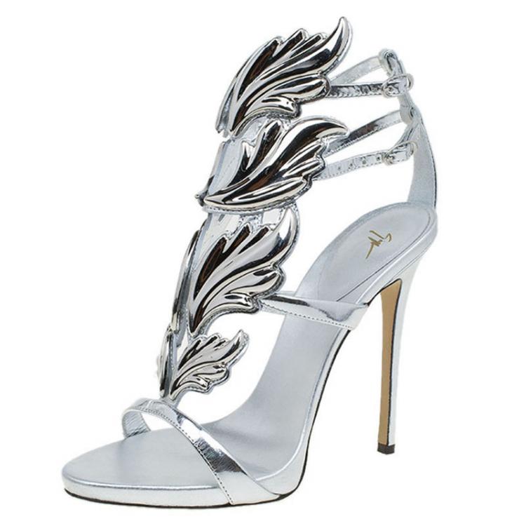 On-Hand Giuseppe Silver Heels image 0