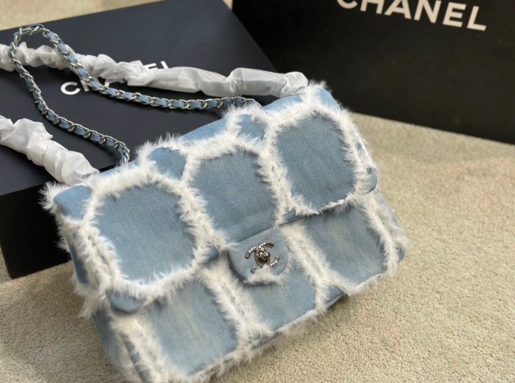 CC Denim Times Fur Bag image 1