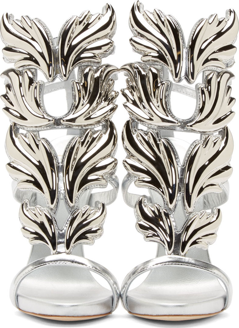 On-Hand Giuseppe Silver Heels image 1